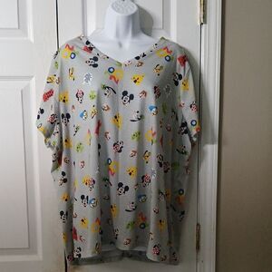 Walt Disney World 2020 Mickey and  v-neck short sleeve top shirt Sz 3X NWOT